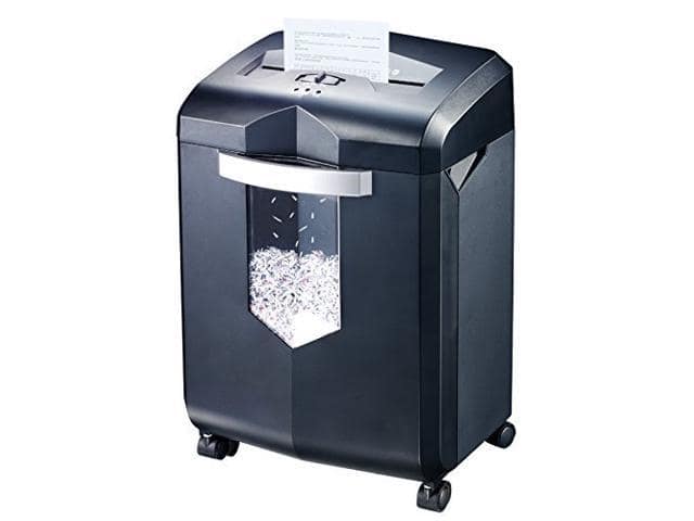 Bonsaii EverShred C149-C 18-Sheet Cross-cut Paper/CD/Credit Card Shredder, 60 Mintues Running Time, Overload and Thermal Protection, Draw-out 6 Gallon Wastebasket Capacity, with 4 Casters