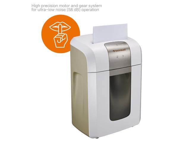Bonsaii EverShred Pro 4S23 8-Sheet Micro-Cut Paper/CD/Credit Card Shredder, 120 Mintues Continuous Running, 10 Minutes Cooling Down, P-5 Security, Overload and Thermal Protection, 6 Gallons Wastebaske - ảnh 4