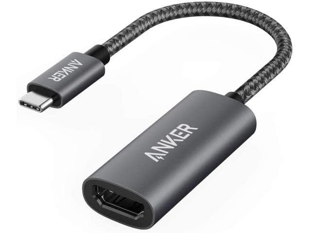Anker USB C to HDMI Adapter, Aluminum Portable USB C Adapter, Supports 4K 60Hz, for MacBook Pro, MacBook Air, iPad Pro, Pixelbook, XPS, Galaxy, and More