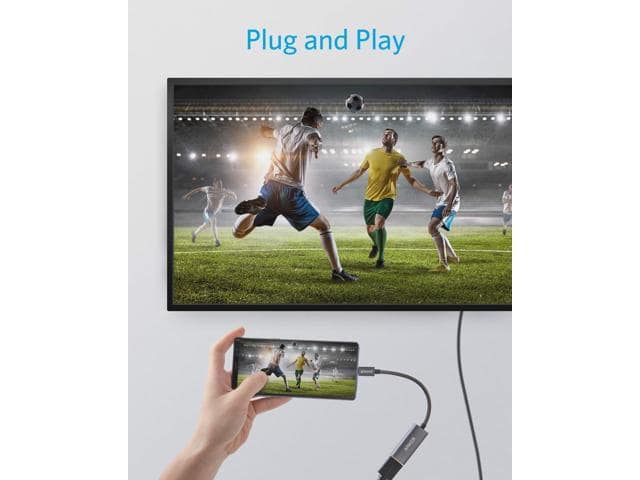 Anker USB C to HDMI Adapter, Aluminum Portable USB C Adapter, Supports 4K 60Hz, for MacBook Pro, MacBook Air, iPad Pro, Pixelbook, XPS, Galaxy, and More - ảnh 3