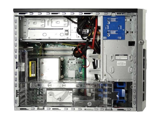 HP ProLiant ML310e Gen 8 V2 Tower Server E3-1220 V3 3.1GHz 4C 8GB B120i 800GB SSD Radeon 6350 - ảnh 2