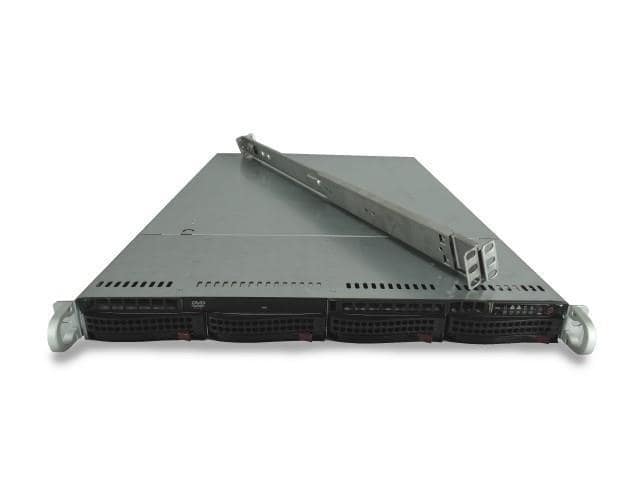 Supermicro 1U X9DRi-LN4F+ 2x E5-2695V2 2.4GHz 12C 512GB 4x 800GB SSD 10GbE Rail