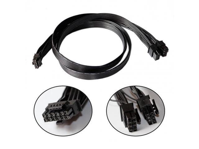 Cablecc 12VHPWR ATX3.0 PCI-E 5.0 Power Modular Cable to Dual ATX 8Pin for 3080 3090TI PSU 16Pin 12+4P Graphics Card - ảnh 3