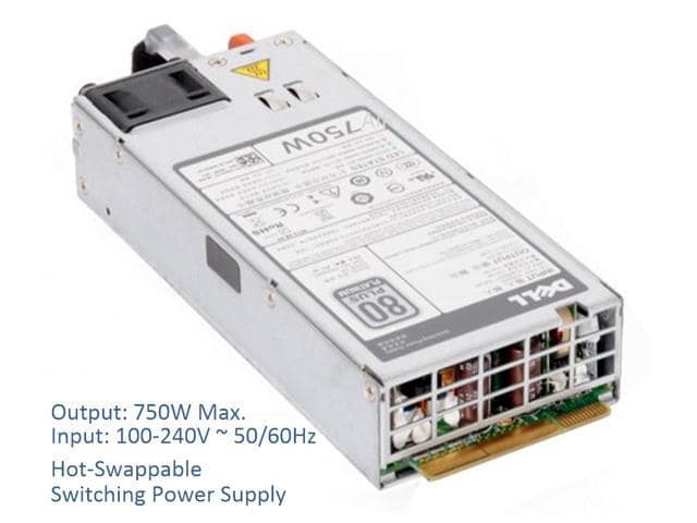 Power Supply for Dell 750W 80 Plus Platinum PowerEdge & PowerVault F9F51 - ảnh 3
