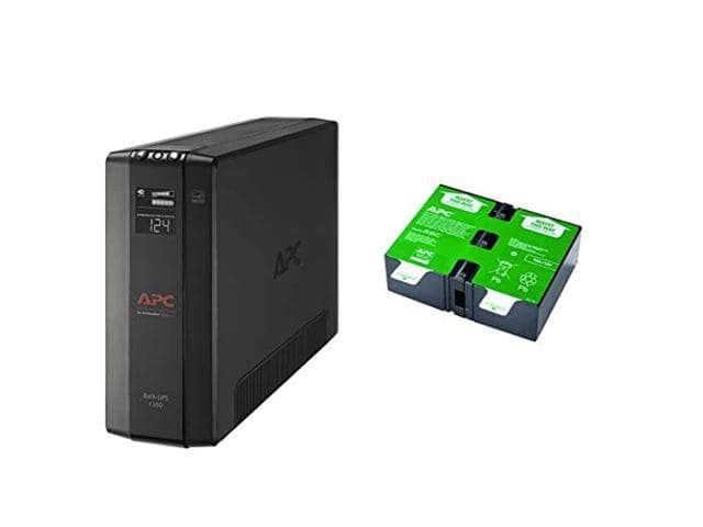 APC UPS, 1350VA UPS Battery Backup and Surge Protector Power Supply and UPS Battery Replacement, APCRBC123, for APC UPS Models BR1000G, BX1350M, BN1350G, BX1000G, BX1300G, and Select Others Green