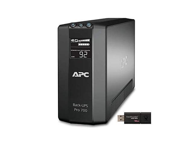 APC Back UPS PRO BR700G Tower UPS Bundle with 16GB DataTraveler USB Drive (ASISP94)