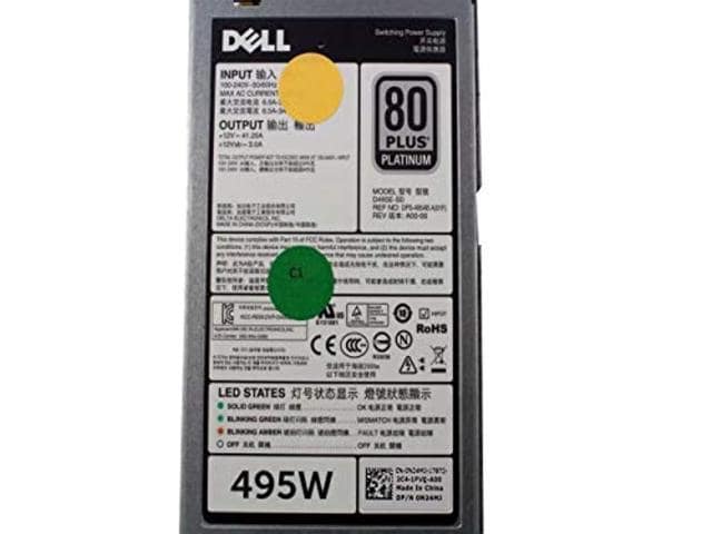 Dell PowerEdge T320 T420 T620 R620 R720 Server Power Supply 495W N24MJ (713543897364) - ảnh 3