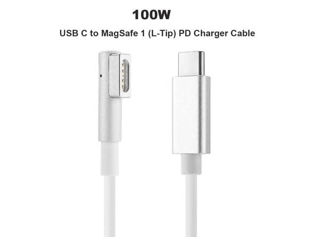 100W USB C Type C to Magsafe 1 L-Tip Power Adapter Cable for Apple MacBook Pro 13″ 15″ 17″ Macbook Air Pro 11″ 13″ MacBook 13″ (Before 2012 Year) A1222 A1172 MA357LL/A