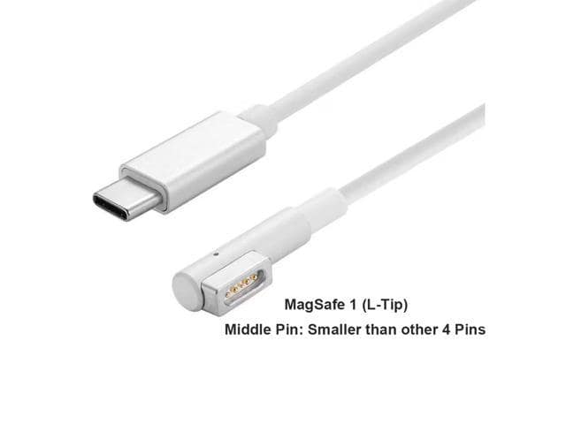 100W USB C Type C to Magsafe 1 L-Tip Power Adapter Cable for Apple MacBook Pro 13″ 15″ 17″ Macbook Air Pro 11″ 13″ MacBook 13″ (Before 2012 Year) A1222 A1172 MA357LL/A - ảnh 4