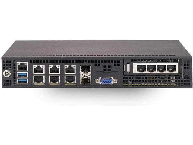 Supermicro Superserver E300-9D-4CN8TP Intel Xeon D-2123IT Networking PC w/ 2X SFP+, 2X 10GbE LAN, 4X GbE LAN, IPMI