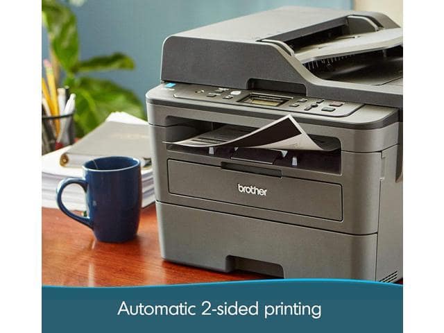 Brother DCP-L2550DW All-in-One Wireless Monochrome Laser Printer, Print Scan Copy – 2400 x 600 dpi, 36 ppm, 250-Sheet, 50-Sheet ADF, Automatic Duplex Printing, JAWFOAL Printer Cable - ảnh 3