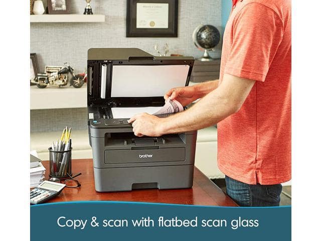 Brother DCP-L2550DW All-in-One Wireless Monochrome Laser Printer, Print Scan Copy – 2400 x 600 dpi, 36 ppm, 250-Sheet, 50-Sheet ADF, Automatic Duplex Printing, JAWFOAL Printer Cable - ảnh 4