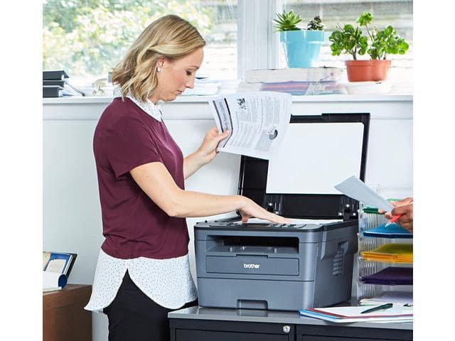 Brother HL-L2390DW Compact Monochrome Laser Printer, Convenient Flatbed Copy & Scan, Wireless Printing, Duplex Two-Sided Printing, Bundle with JAWFOAL Printer Cable - ảnh 4