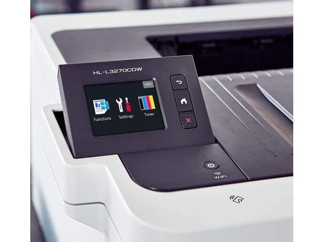 Brother HL-L3270CDW Compact Wireless Digital Color Printer with NFC, Auto 2-Sided Printing, Built-in Wireless, 25ppm, 600 x 2400 dpi, 250-sheet, Works with Alexa – Bundle with JAWFOAL Printer Cable - ảnh 2