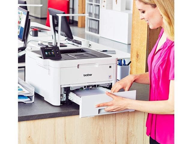 Brother HL-L3270CDW Compact Wireless Digital Color Printer with NFC, Auto 2-Sided Printing, Built-in Wireless, 25ppm, 600 x 2400 dpi, 250-sheet, Works with Alexa – Bundle with JAWFOAL Printer Cable - ảnh 4