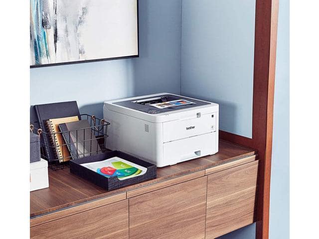 Brother HL-L3210CW Compact Digital Color Printer Providing Laser Printer Quality Results, Built-in Wireless, Compatible with Alexa, White-Bundle with CEFESFY Printer Cable - ảnh 4