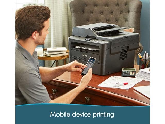 Brother MFC-L2750DW Monochrome Laser Printer All-in-One with Wireless, Auto 2-Sided Printing, Print Scan Copy, Works with Alexa, Bundle with CEFESFY Printer Cable - ảnh 3