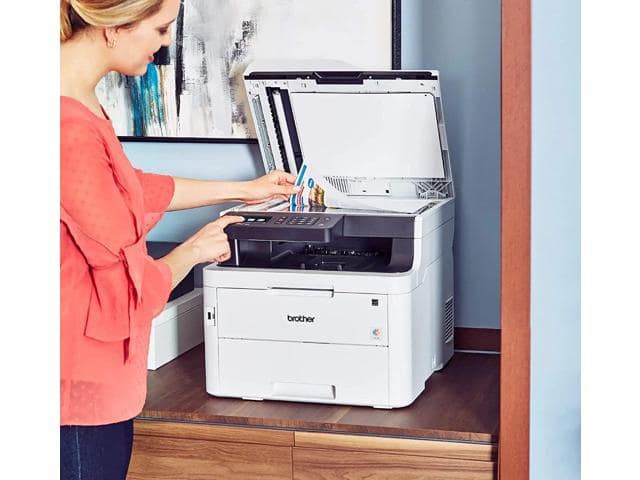 Brother MFC-L3750CDW Compact Digital Color All-in-One Printer, Duplex Printing, Print Scan Copy Fax, Compatible with Alexa, Bundle with Cefesfy Printer Cable - ảnh 4