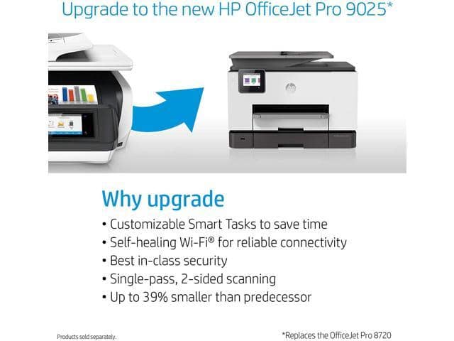 HP OfficeJet Pro 8720 All-in-One Wireless Printer, HP Instant Ink or Amazon Dash replenishment ready – White (M9L75A) - ảnh 2