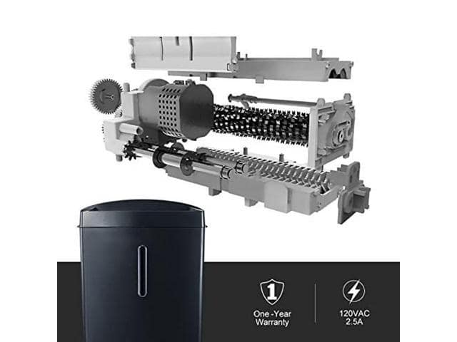 Bonsaii C560-D 6-Sheet Micro-Cut Shredder with Overload and Thermal Protection - ảnh 3