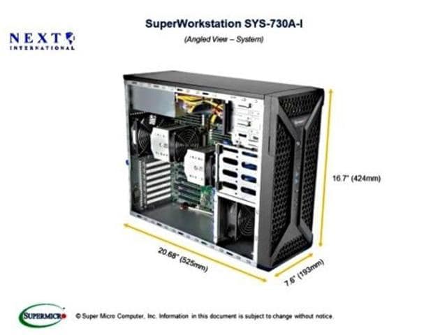 Supermicro Super Workstation SYS-730A Black - ảnh 4