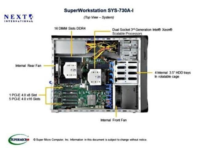 Supermicro Super Workstation SYS-730A Black - ảnh 2