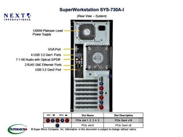 Supermicro Super Workstation SYS-730A Black - ảnh 3