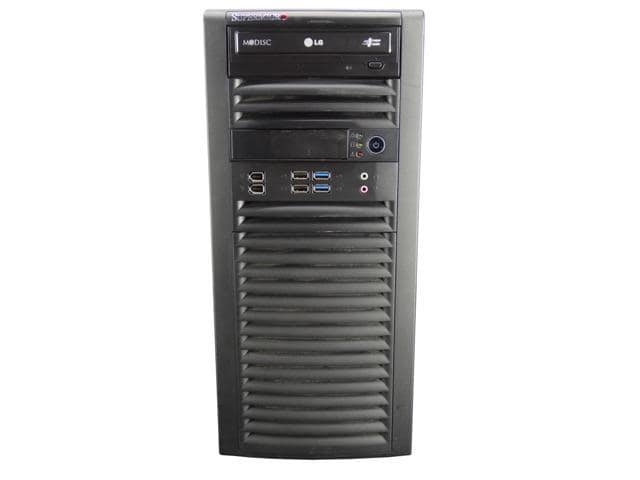 SuperMicro SuperWorkstation 7037A-i with X9DAi, 2x 2.4GHz 6-Core CPU, 1TB DDR3 RAM, 4x 240GB SSD, Quadro M4000