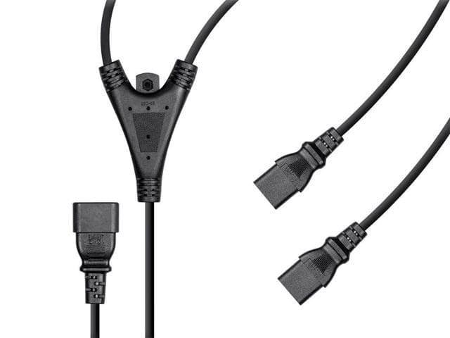 Monoprice 6ft 18AWG Power Extension Cord Splitter Cable 10A (IEC 60320 C14 to 2x IEC 60320 C13) - ảnh 4