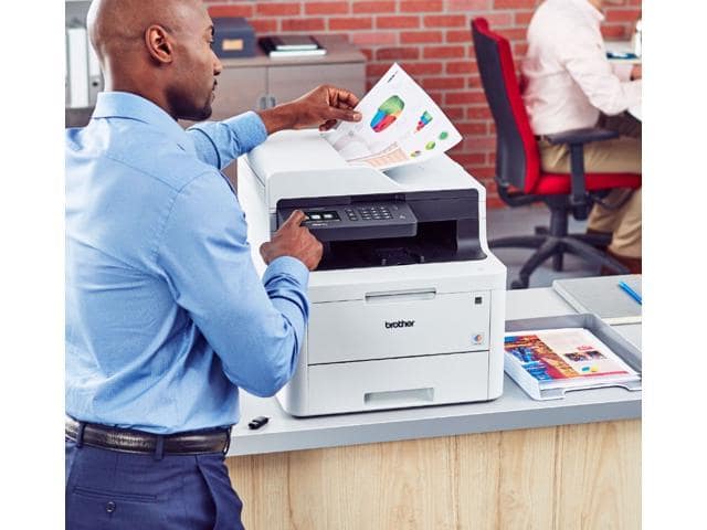 Brother – MFC-L3770CDW Wireless Color All-In-One Laser Printer – White - ảnh 3