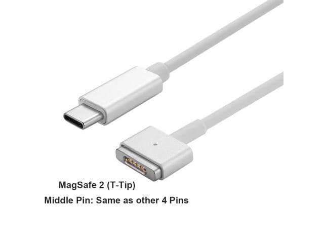 100W USB C Type C to Magsafe 2 T-Tip Power Adapter PD Charger Cable for Apple MacBook Pro 13inch 15in 17inch with Retina Display ((Mid 2012 & After) A1398 A1424 MD506LL/A - ảnh 2