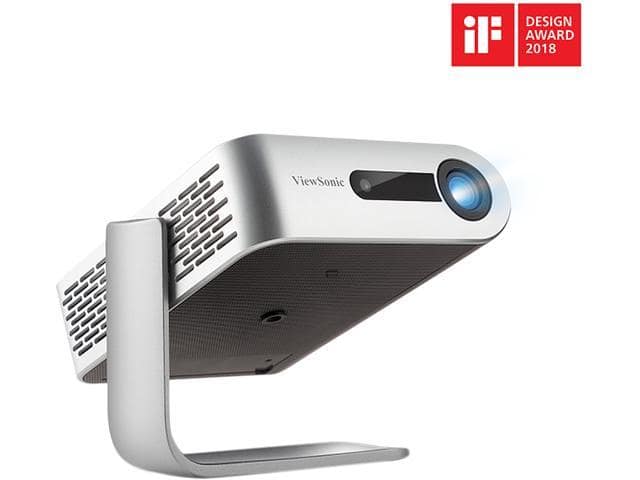 ViewSonic M1+ Portable Smart Projector with Auto Keystone Dual Harman Kardon Bluetooth Speakers and HDMI, USB Type C Inputs