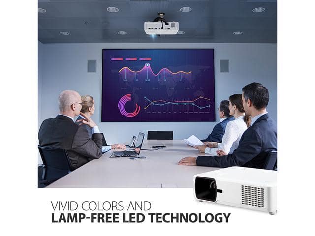 ViewSonic LS600W Bright 3000 Lumens WXGA Lamp Free LED Projector with HV Keystone and 360 Degree Flexible Installation, LAN Control, 10W Speaker - ảnh 4