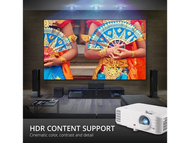 ViewSonic PX701-4K 4K UHD 3200 Lumens 240Hz 4.2ms Home Theater Projector with HDR, Auto Keystone, Dual HDMI, Sports and Netflix Streaming with Dongle on up to 300″ Screen - ảnh 3