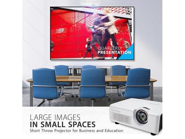 ViewSonic LS625X 3200 Lumens DLP XGA Short Throw Laser Projector with Horizontal and Vertical Keystone Correction and LAN Control - ảnh 2
