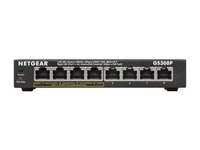 NETGEAR GS308P-100NAS Business Essentials Gigabit Ethernet Switch - ảnh 3