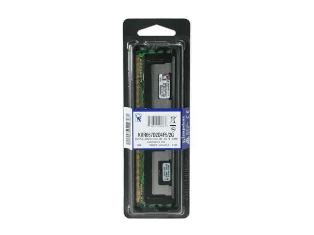 Kingston 2GB 240-Pin DDR2 SDRAM ECC Fully Buffered DDR2 667 (PC2 5300) Server Memory Model KVR667D2D4F5/2G - ảnh 3