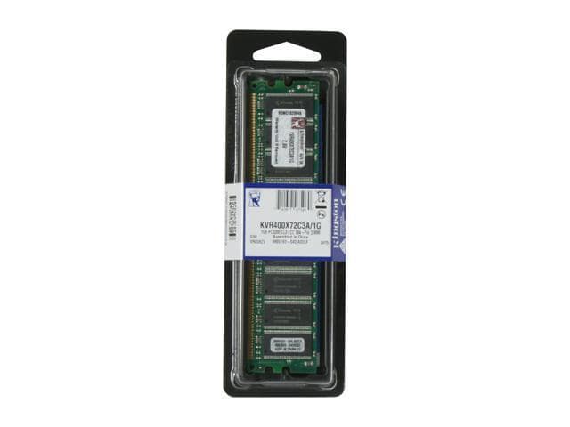Kingston ValueRAM 1GB 184-Pin DDR SDRAM ECC Unbuffered DDR 400 (PC 3200) Server Memory Model KVR400X72C3A/1G - ảnh 3