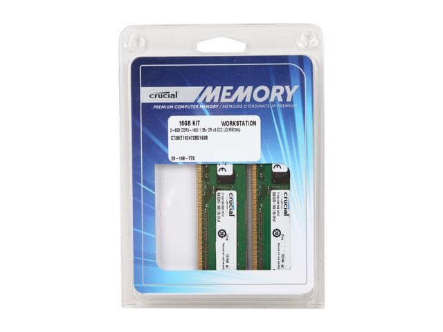 Crucial 16GB (2 x 8GB) 240-Pin DDR3 SDRAM ECC Unbuffered DDR3L 1600 (PC3L 12800) Server Memory Model CT2KIT102472BD160B - ảnh 3