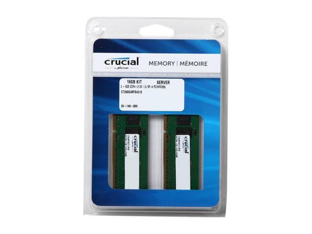 Crucial 16GB (2 x 8GB) 288-Pin DDR4 SDRAM ECC Registered DDR4 2133 (PC4 17000) Server Memory Model CT2K8G4RFS4213 - ảnh 3