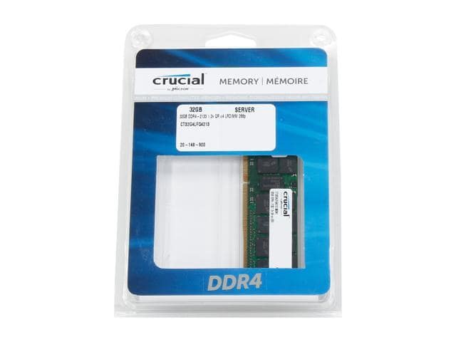 Crucial 32GB 288-Pin DDR4 SDRAM ECC Load Reduced DDR4 2133 (PC4 17000) Server Memory Model CT32G4LFQ4213 - ảnh 3