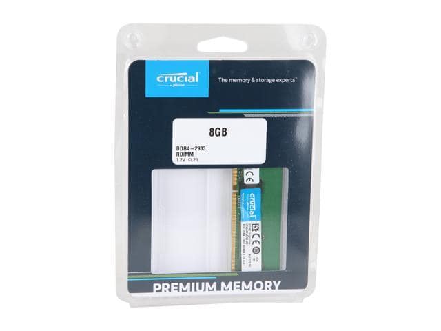 Crucial 8GB 288-Pin DDR4 SDRAM ECC Registered DDR4 2933 (PC4 23400) Server Memory Model CT8G4RFS8293 - ảnh 3