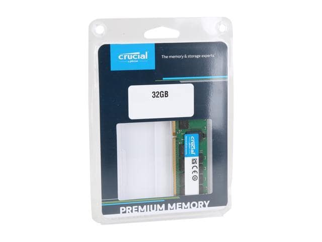 Crucial 32GB 288-Pin DDR4 SDRAM ECC Registered DDR4 2933 (PC4 23400) Server Memory Model CT32G4RFD4293 - ảnh 3