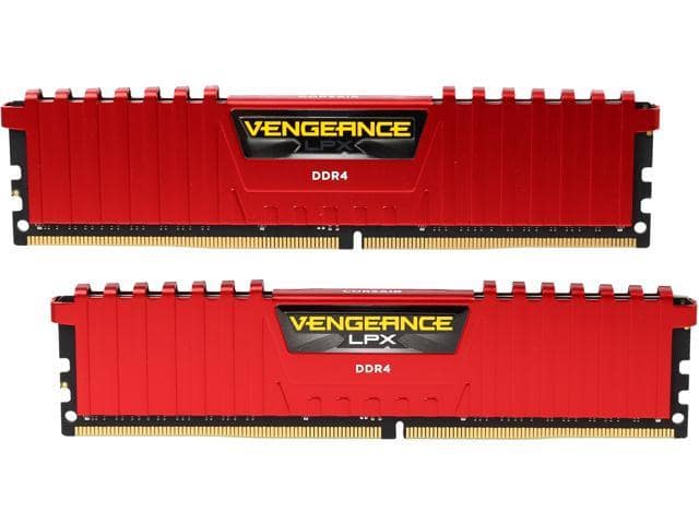 CORSAIR Vengeance LPX 16GB (2 x 8GB) 288-Pin PC RAM DDR4 3200 (PC4 25600) Desktop Memory Model CMK16GX4M2B3200C16R
