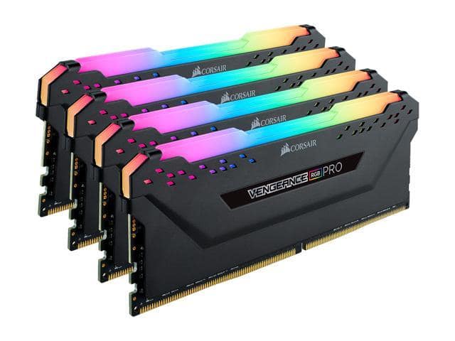 CORSAIR Vengeance RGB Pro 32GB (4 x 8GB) 288-Pin DDR4 DRAM DDR4 3200 (PC4 25600) Desktop Memory Model CMW32GX4M4C3200C16 - ảnh 3