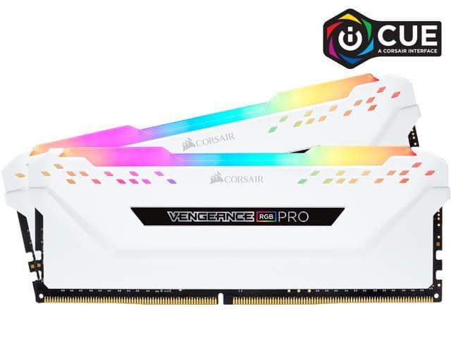 CORSAIR Vengeance RGB Pro 16GB (2 x 8GB) 288-Pin PC RAM DDR4 3200 (PC4 25600) Desktop Memory Model CMW16GX4M2C3200C16W - ảnh 2