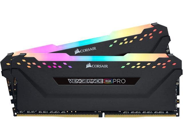 CORSAIR Vengeance RGB Pro 32GB (2 x 16GB) 288-Pin PC RAM DDR4 3600 (PC4 28800) AMD Optimized Desktop Memory Model CMW32GX4M2Z3600C18