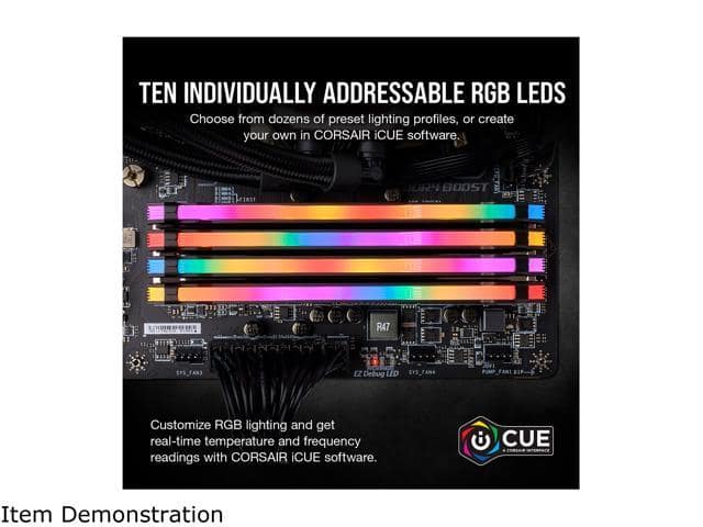 CORSAIR Vengeance RGB Pro 32GB (2 x 16GB) 288-Pin PC RAM DDR4 3600 (PC4 28800) AMD Optimized Desktop Memory Model CMW32GX4M2Z3600C18 - ảnh 4