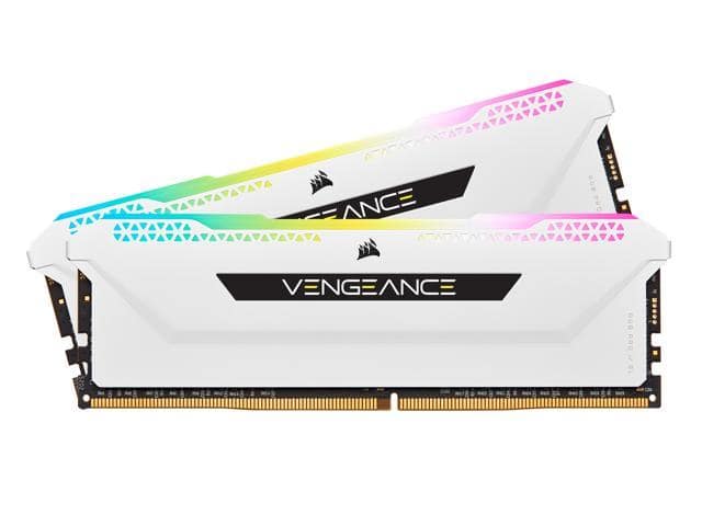 CORSAIR Vengeance RGB Pro SL 16GB (2 x 8GB) 288-Pin PC RAM DDR4 3600 (PC4 28800) Desktop Memory Model CMH16GX4M2D3600C18W