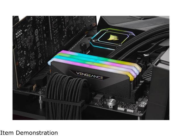 CORSAIR Vengeance RGB RT 32GB (2 x 16GB) 288-Pin DDR4 SDRAM DDR4 3200 (PC4 25600) AMD Optimized Desktop Memory Model CMN32GX4M2Z3200C16 - ảnh 2